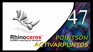 Rhinoceros 3D POINTS ON POINTS OFF  ACTIVAR PUNTOS [upl. by Nord497]