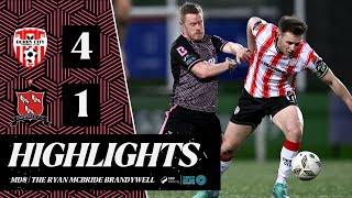 2024 Highlights  MD8  Derry City 41 Dundalk FC [upl. by Ahsinar]