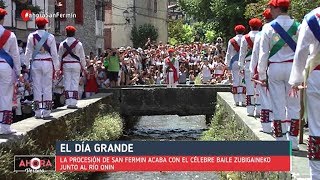 Lesaka celebra San Fermín a orillas del río Onin [upl. by Ainesey]