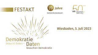 Festakt 75 Jahre Statistisches Bundesamt und 50 Jahre Bundesinstitut für Bevölkerungsforschung [upl. by Schram832]