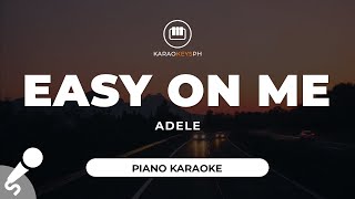 Easy On Me  Adele Piano Karaoke [upl. by Ivers]