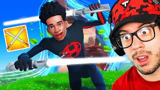 New LIGHTSABER ONLY CHALLENGE in Fortnite [upl. by Dlonyar]