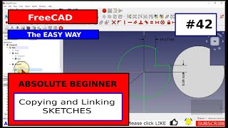 FreeCAD Beginner 42 Sketcher Copy amp Link  You wont believe what you can do with Sketches [upl. by Teevens205]