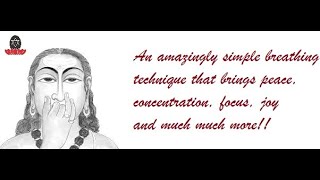 A simple breathing technique for peace joy and focus [upl. by Nnaharas]