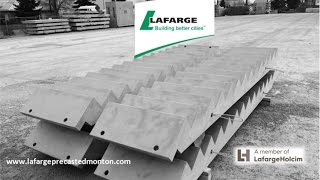 Precast concrete stairs production sequence by Lafarge Precast Edmonton [upl. by Ahron]