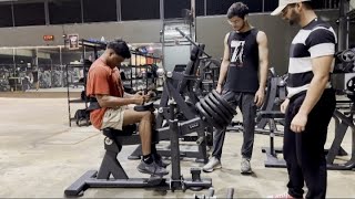 MY LEG DAY WORKOUT 2024 HAMSTRING QUADS CALVES 💪🦵🏋️‍♂️ [upl. by Annalla]