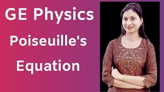 Lecture11 Poiseuilles Equation Unit1 GEI [upl. by Tam297]