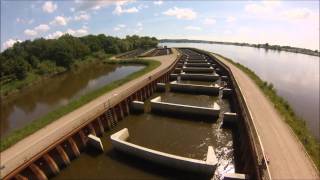 Hochwasser 05062013 Gefahr bei der Fischtreppe bei Geesthacht Full HD [upl. by Ulrike370]