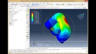 ABAQUS tutorial  FSIFluid Structure Interaction using CoSimulation Part II [upl. by Acisey]