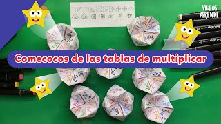 Comecocos de las tablas de multiplicar  Videos Aprende [upl. by Vinny]