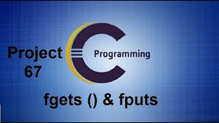 File Handling Program using fgets and fputs in C Programming  Project 67 [upl. by Ahsyia]