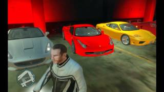 Grand Thef Auto IV GTA 4   My Mods V 12  Sports Cars  HD [upl. by Oregolac]