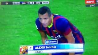 Golazo Alexis Sanchez a Real Madrid HD Amazing Goal 26102013 [upl. by Latsryk]