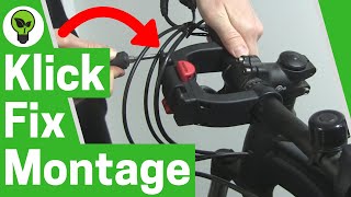 Klickfix Montage ✅ GENIALE ANLEITUNG Wie Lenkeradapter für Fahrradkorb amp Tasche Vorne Befestigen [upl. by Emersen]