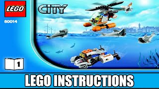 LEGO Instructions  City  60014  Coast Guard Patrol Book 1 [upl. by Lemrej747]