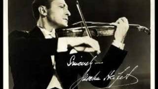 Jascha Heifetz  Vieuxtemps Concerto 4 in d 2nd mov [upl. by Cedell]