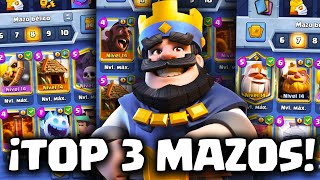 ¡Los 3 MEJORES 👑 MAZOS de Clash Royale Pro Decks Clash Royale [upl. by Daryl]