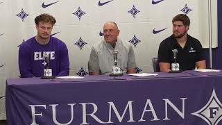 Furman Paladins Football Press Conference furmanpaladins football furmanjoust Furman [upl. by Eemia]