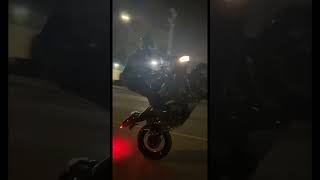 Yamaha r3 wheelie and flames [upl. by Eeslek]