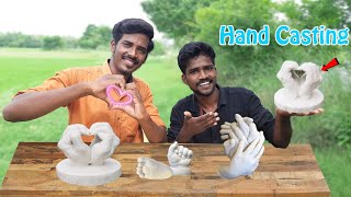 HAND CASTING🖐கைகள் பொக்கிஷமாக மாற்றலாம்  How to Cast Your Hand Easy Method  MrVillage Vaathi [upl. by Nichols]