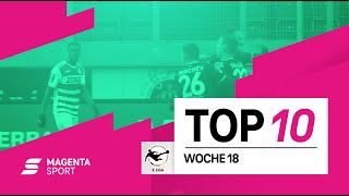 Top10  Woche 18  3 Liga  MAGENTA SPORT [upl. by Gnahk]