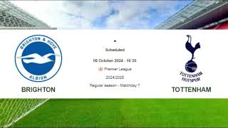 Brighton amp Hove Albion Tottenham Hotspur Prediction [upl. by Osmo]