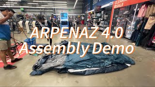 Camping Essentials Arpenaz 40 Tent  ASSEMBLY DEMO  2024 [upl. by Ettelorahc]