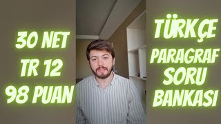 TG 12 TÜRKÇE 30 NET KPSS 2024 TÜRKÇE KAYNAK ÖNERİLERİ1 PARAGRAF [upl. by Ateiram821]