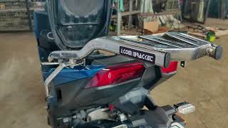 KYMCO KRV 180 TOP BOX BRACKET AND SIDE PANNIER BRACKET [upl. by Somisareg626]