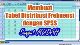 Membuat Tabel Distribusi Frekuensi dengan SPSS Sangat Mudah [upl. by Ahseneuq512]