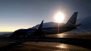 Solformørkelse på Svalbard Lufthavn 20032015  Eclipse from Svalbard Airport Longyear [upl. by Nayarb787]