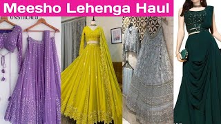 Wedding Special Meesho Heavy Lehenga Haul✨💝 Party wear lehenga 💖 Lehenga haul  Honest Review [upl. by Anastassia]