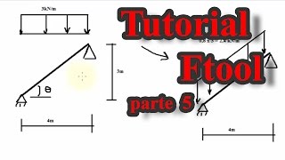 Tutorial Ftool 56  carga em barra inclinada como fazer [upl. by Brandon297]