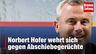 Norbert Hofer wehrt sich gegen Abschiebegerüchte  kronetv NEWS [upl. by Coppola645]