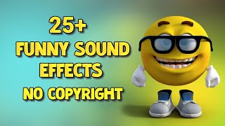 25 Trending funny sound effects no copyright  Free sound effects for funny video [upl. by Gerrald]