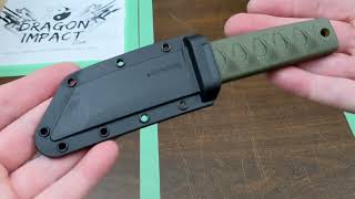 Cold Steel Kyoto I Fixed Tanto Knife OD Green  17DAODSW [upl. by Abert]