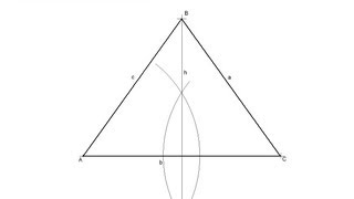 Triángulo isósceles dada la base y la altura [upl. by Beane314]