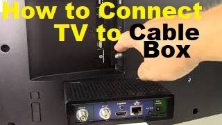 How to Connect a TV to a Cable Box [upl. by Dammahum]