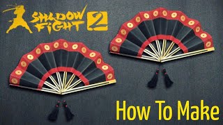 How To Make Widows Fans With Cardboard Shadow Fight 2 Boss Weapon [upl. by Ecitnirp]