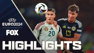 Scotland vs Hungary Highlights  UEFA Euro 2024 [upl. by Elfrieda]