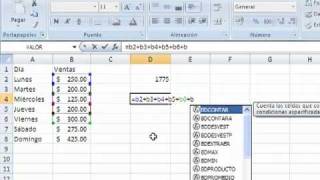 Función SUMA en Excel ¦ Simplexcel [upl. by Berti]