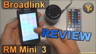 Review Broadlink RM Mini 3  Infrarot Fernbedienungen per WLAN steuern  TV AVReceiver etc [upl. by Erdnaxela]