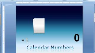 Create a flipping calendarnumber element in PowerPoint [upl. by Castora]