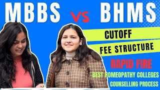 MBBS vs BHMS 🩺 CAREER OPTION  SCOPE OF BHMS  HOMEOPATHY Neet 2024 mbbs bhms counselling [upl. by Lledniw]