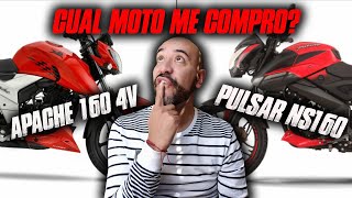 APACHE 160 4V VS PULSAR NS160  CUAL MOTO ME COMPRO  FULLGASS [upl. by Brunell]