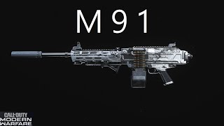 【決勝時刻：現代戰爭】M91機槍～ 使命召喚 call of duty modern warfare [upl. by Lyrej243]