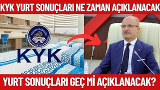 2024 KYK Yurt sonuçları ne zaman açıklanacak Yurt sonuçlarının açıklanma tarihi [upl. by Annazus]