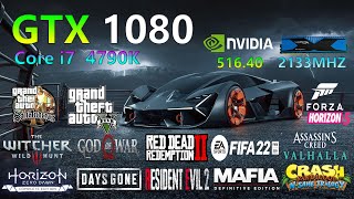 GTX 1080 8GB  Core i7 4790K  in 13 Games  2022 [upl. by Ellertal394]