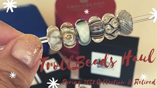 TrollBeads Haul  Spring 2021 Collection amp Retired Beads [upl. by Nailluj]