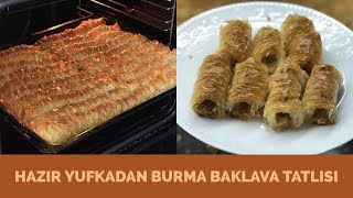 Hazır Yufkadan Burma Baklava Tatlısı  Naciye Kesici  Yemek Tarifleri [upl. by Niahs269]